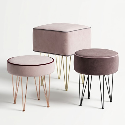 Tabouret Tabouret Pouf Repose-pieds Repose-pieds Rond Tabouret Tabouret rembourré nouveau