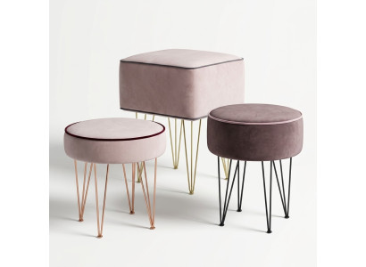 Tabouret Tabouret Pouf Repose-pieds Repose-pieds Rond Tabouret Tabouret rembourré nouveau
