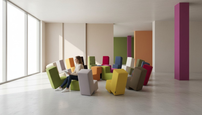 Tabouret Pouf Chaise Longue Banquette Siège de salon Meubles rembourrés Italie