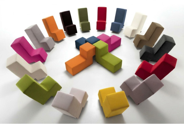 Tabouret Pouf Chaise Longue Banquette Siège de salon Meubles rembourrés Italie