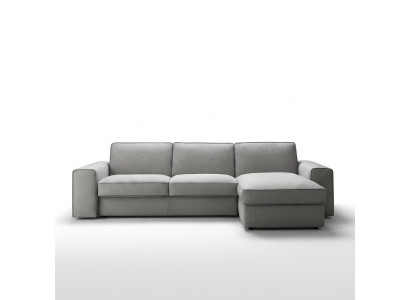 Moderne luxueux coin canapé en bois textile forme L design alfitalia rembourrage salon