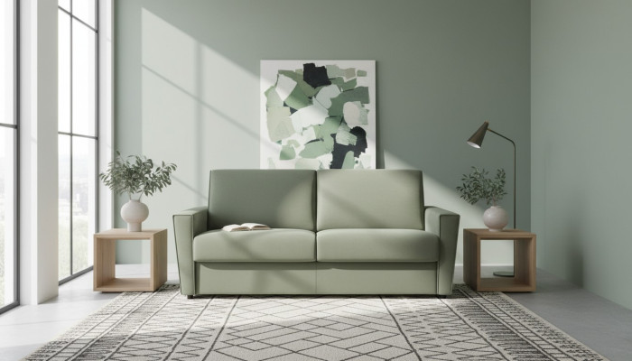 Meubles Salle de séjour Design Vert Textile Alfitalia Design Moderne Canapé de luxe 2 places