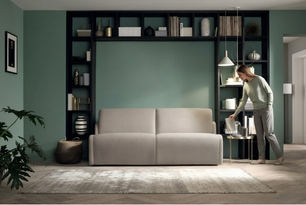 Paysage vivant Relax Italie Mobilier Siège Design Canapé Salon Velours Canapé 2 places