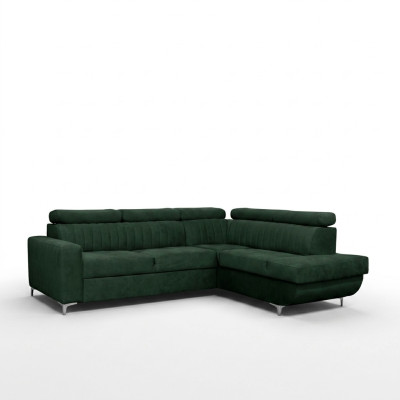 Sofas en forme de L Canapé d'angle en tissu Siège de canapé Salon moderne Canapés verts Meubles
