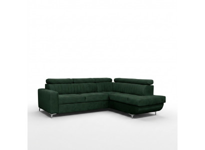 Sofas en forme de L Canapé d'angle en tissu Siège de canapé Salon moderne Canapés verts Meubles