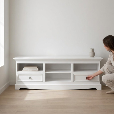 Meuble bas de télévision Buffets Armoire Latérale Armoire TV Commode TV Armoire de chambre Lowboards de maison de campagne