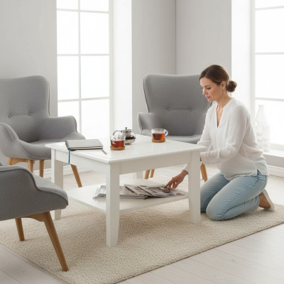 Table basse en bois Table basse Table d'appoint Table de design Table de salon Tables