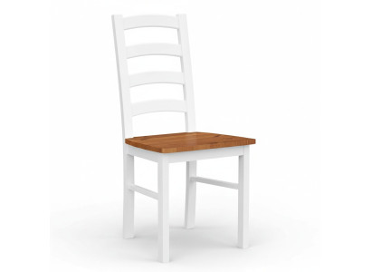 Chaise de salle à manger Rustique Blanc Chaises Fauteuil Chaise en bois Chaises en bois Meubles Blancs