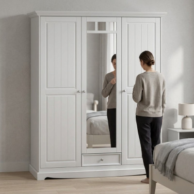 Armoires Armoires Mobilier Chambre Vêtements Armoire en bois Bois massif
