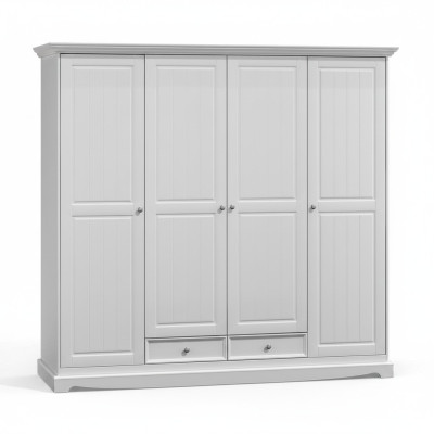 Armoires Armoire murale en bois classique Maison de campagne Blanche neuve