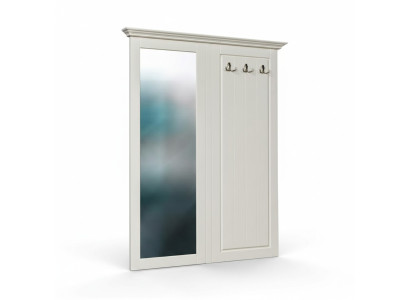 Porte-manteau en bois Portant à vêtements Porte-manteau Cintre Meuble à chaussures Ensemble de 2 pièces.