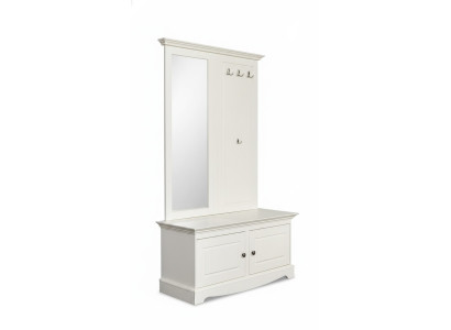 Ensemble de garde-robe Armoire à chaussures Ensemble de garde-robe Complet Miroir sur pied en 2 pièces.