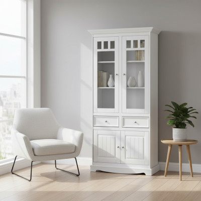 Landhfrom Armoire Vitrine Commodes XL Étagère Loft Vitrine Commode Mobilier