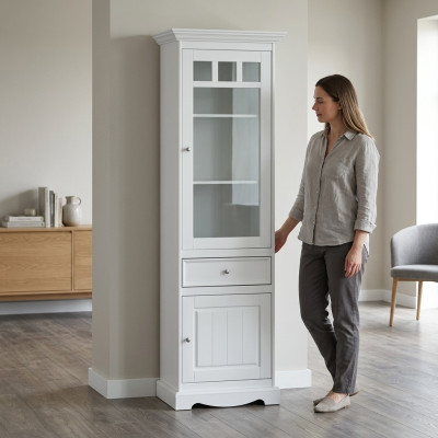 Vitrines Commode Vitrine Commodes Commode Armoire en verre Designer Garde-robe neuve