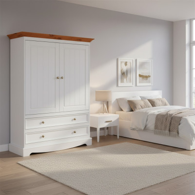 Armoire en bois de chambre Landhfrom Portemanteau Armoire pour meubles d'hôtel
