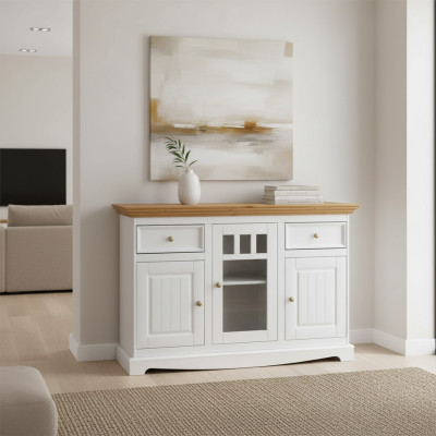 Grand buffet Commode en bois massif Armoire Meubles Coffrets en bois massif Armoires neuves Buffet