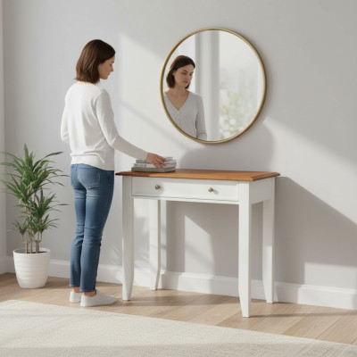 Consoles Tables Bois Design Blanc Classique r Designer Luxury Console Table nouveau