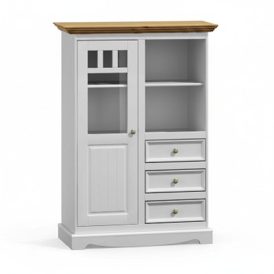 Commode Étagère Bois Armoire Armoires Blanc Buffet Maison de campagne Commode Buffet