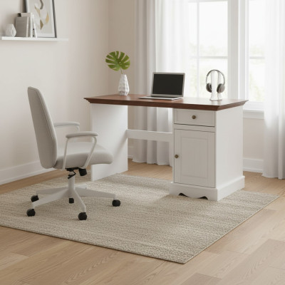Mobilier de bureau Tables Bois massif Bureau d'ordinateur Bureau Table en bois Bureau Table