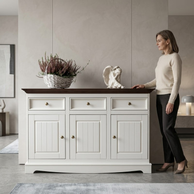 Bahut Commode Étagère Bois Armoire Bahut Commode Campagnard