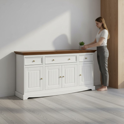 Enfilade Designer Commode Commodes Étagère Bois Armoire Armoires Bois Enfilade neuve