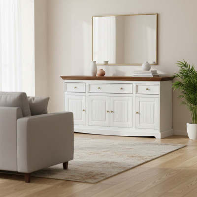 Enfilade Designer Commode Commodes Étagère Bois Armoire Armoires Bois Enfilade neuve