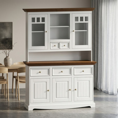 Étagère de salon, design luxueux en bois, commode, bahut, buffet bas, armoire, neuf