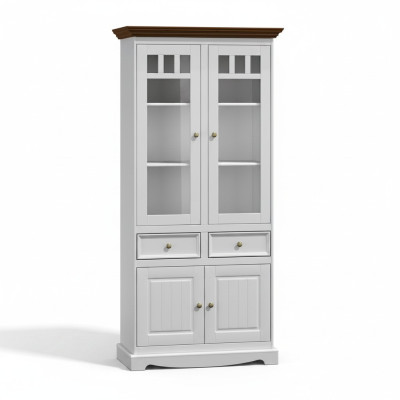 Vitrine Meubles Verre Armoire Vitrine Classique Vitrine d'Angle Buffet d'Angle Verre Bois
