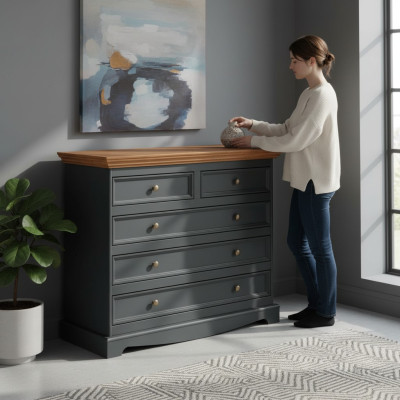 Salle de séjour Étagère Bois Luxe Moderne Noir xxl Commode Buffet bas Armoire
