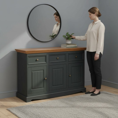 Conception Commodes Armoire Bois Brillant Grand Luxe Buffet Étagère neuf Commodes