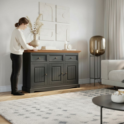 Tiroirs de designer Armoire Bois Brillant de Luxe Armoire Étagère nouveau Commode