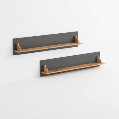 Étagère murale Bibliothèque en bois Étagère suspendue Étagère autoportante Étagère en bois massif 120*15*25cm