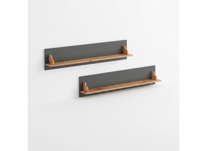 Étagère murale Bibliothèque en bois Étagère suspendue Étagère autoportante Étagère en bois massif 120*15*25cm