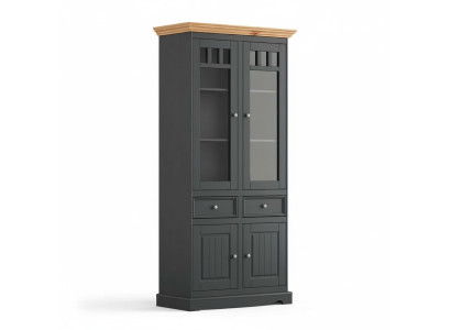 Présentoirs modernes Armoires Vitrine Armoire Vitrine en bois massif Armoires en bois massif en verre