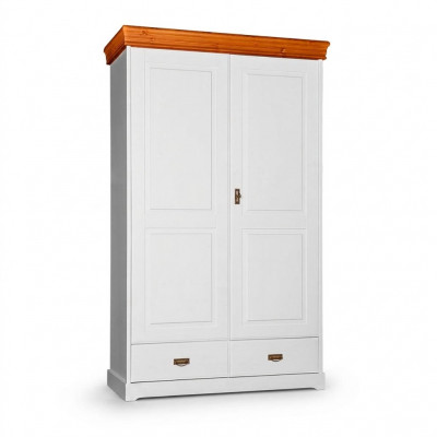 Armoire polyvalente en bois avec étagères de rangement, portemanteau et étagère.