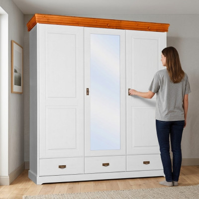 Armoire de designer Armoire à vêtements laquée Meubles de salle de séjour en bois nouveaux vêtements
