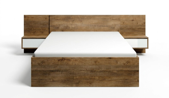 Chambre Mobilier moderne en bois Nouvelle literie Design d'ameublement de luxe Lits doubles d'hôtel