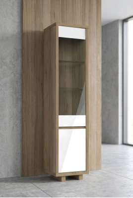 Vitrine en verre Armoire Vitrines Armoires de salon Design Moderne Italie nouveau