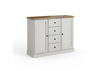 Commode Étagère Étagère Bois Massif Côté Table Basse Armoire Design Commodes Armoires