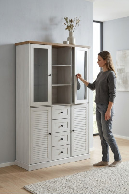 Meuble Buffet Classique Armoire Vitrine Vitrines en Verre neuves