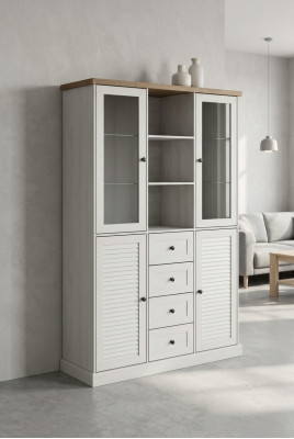 Meuble Buffet Classique Armoire Vitrine Vitrines en Verre neuves
