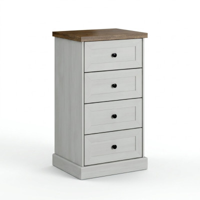 Style de mobilier de maison de campagne Commode haute Armoire Armoires de designer Buffet blanc