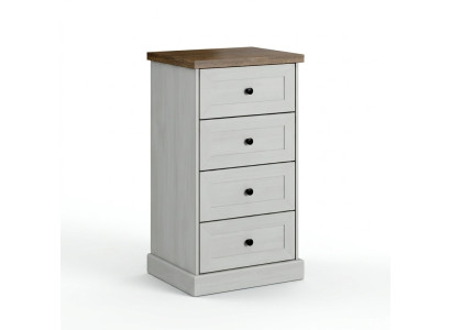 Style de mobilier de maison de campagne Commode haute Armoire Armoires de designer Buffet blanc