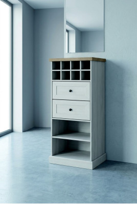Maison de campagne Armoire blanche Commode Bahut Sideboard Bois Buffet Commodes Bahut Buffet