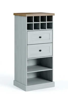 Maison de campagne Armoire blanche Commode Bahut Sideboard Bois Buffet Commodes Bahut Buffet