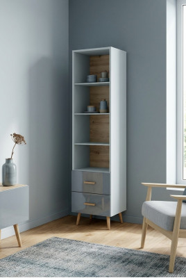 Étagère Bibliothèque Vitrine Buffet vitré Armoire classique Bibliothèque