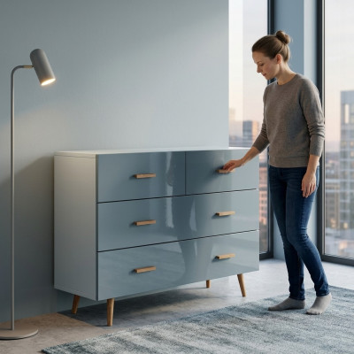Commode Bois Armoire Design Commodes de Chambre Armoires Modernes Meubles Buffet Bois Neuf