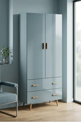 Armoire de chambre design en bois Armoires Murales Vêtements de Luxe Mobilier en Bois Neuf