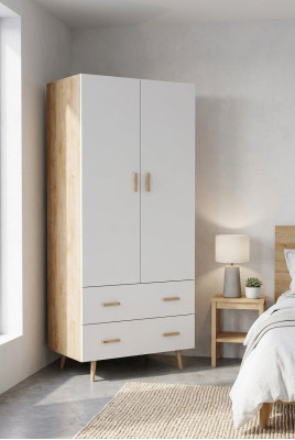 Chambre Armoire en bois Armoires neuves Portemanteau Mobilier nouveau Design Armoire