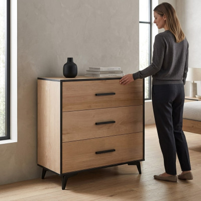 Commode Meuble TV Armoire Étagère Chambre de luxe Design en bois Buffet Sideboard Neuf